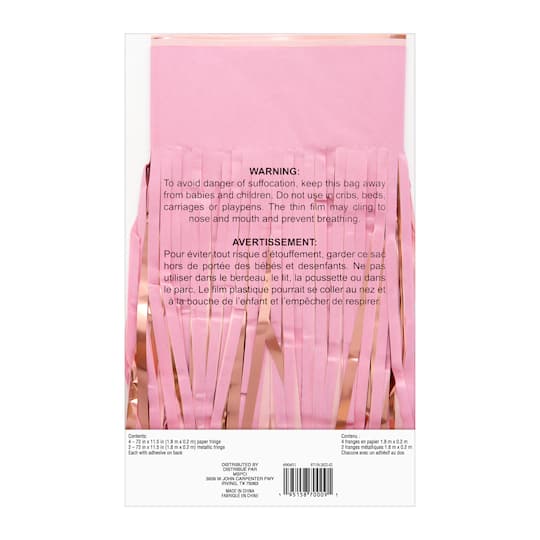 Pink Fringe Backdrop by Celebrate It™
